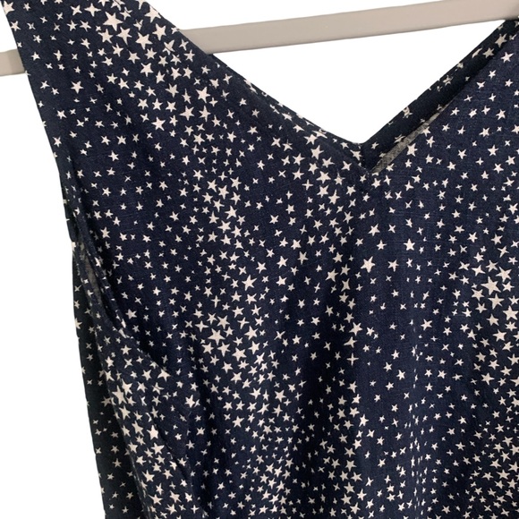 Loft Star Godet Double V Midi Dress Size S - Picture 11 of 11